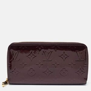 Louis Vuitton Amarante Vernis Patent Leather Zippy Wallet